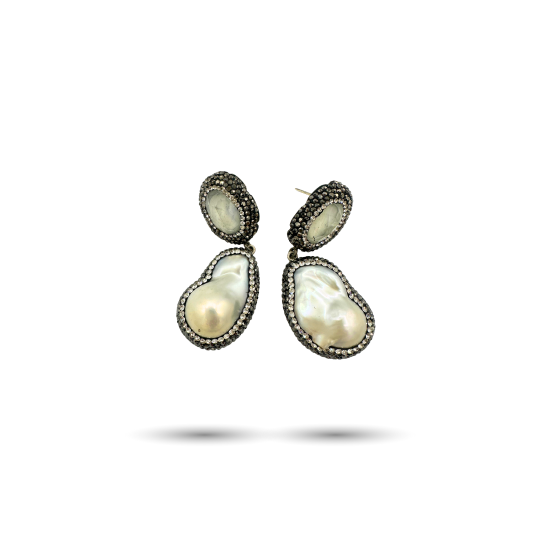 Pearl Swarovski Earrings