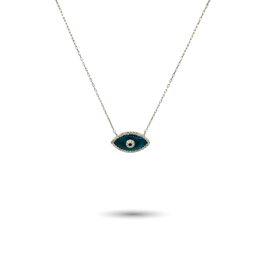 Evil Eye Necklace with CZ