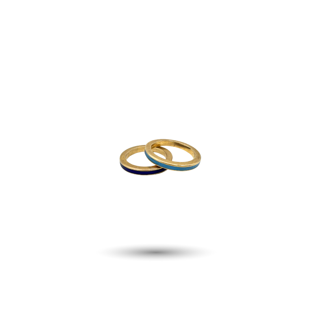 Gold-Plated Silver Band Ring